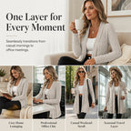 Women's Elegant Open Front Cardigan mysite