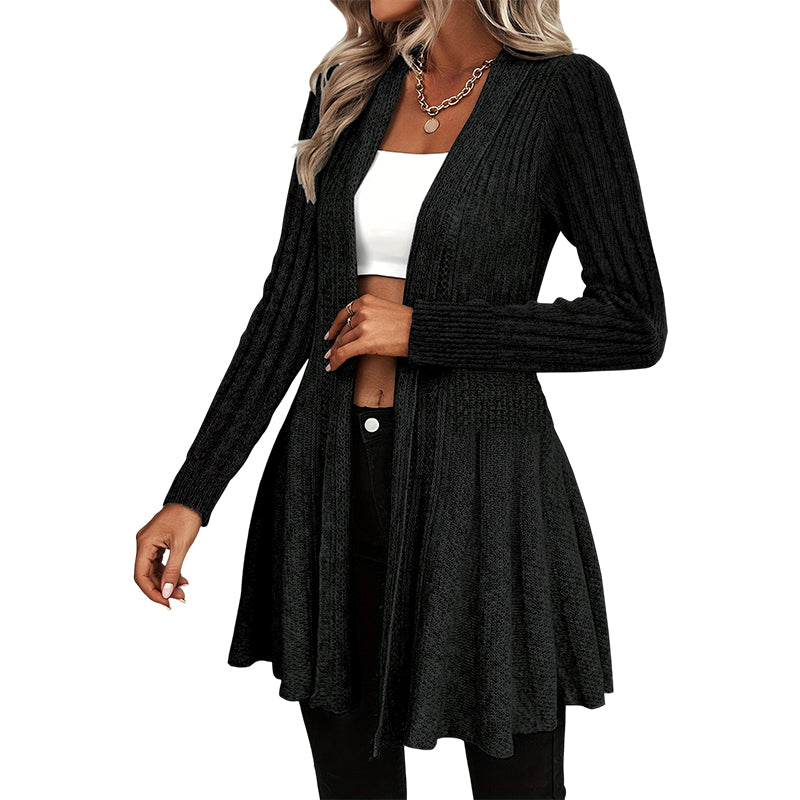 Women's Elegant Open Front Cardigan mysite