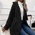 Women's Hooded Button Down Jacket mysite
