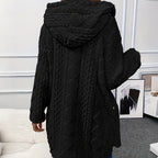 Women's Hooded Button Down Jacket mysite