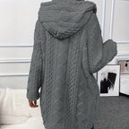 Women's Hooded Button Down Jacket mysite