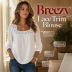 Women’s Square Neck Lace Crochet Blouse mysite