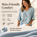 Women's V Neck Printed T-Shirt mysite