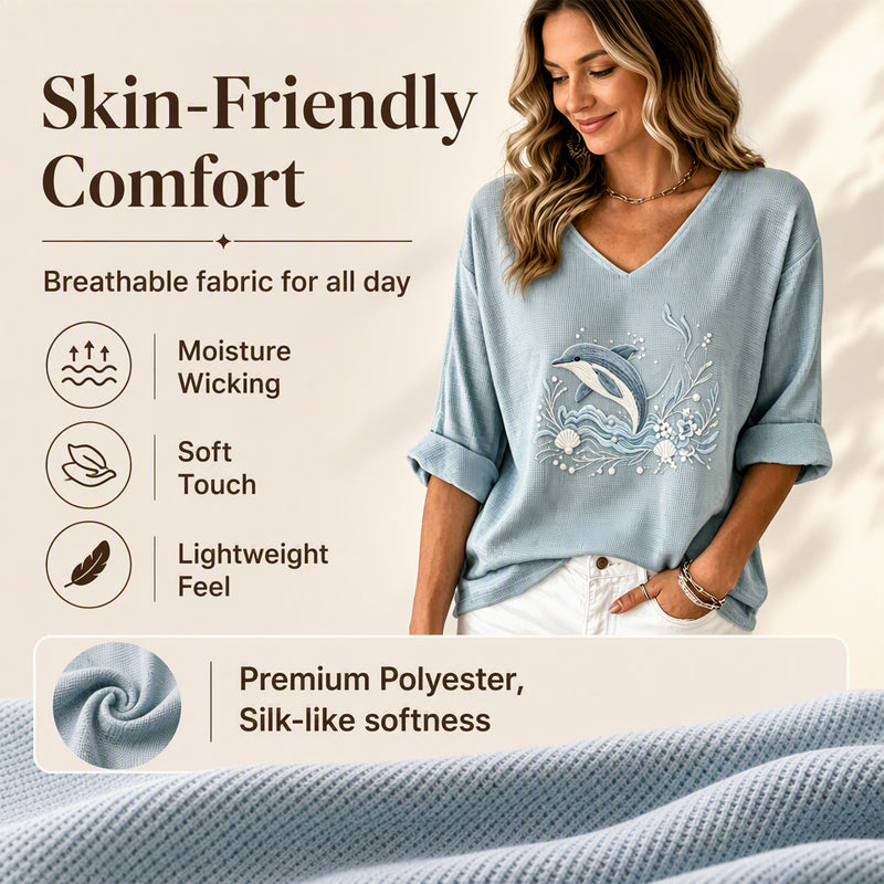 Women's V Neck Printed T-Shirt mysite