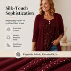 Women's Sequin Patchwork Mock Two-Piece Top mysite