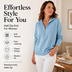 Women's Half Zip Hooded Sweatshirt mysite