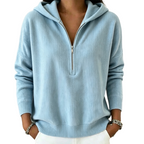 Women's Half Zip Hooded Sweatshirt mysite