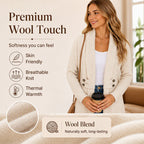 Women's Casual Double-Breasted Knit Cardigan mysite