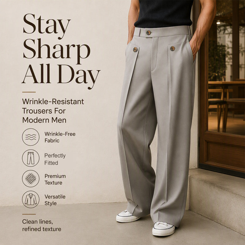 ⏰Last Day Sale 50% Off💃Men's Straight Leg Wrinkle Resistant Pants mysite