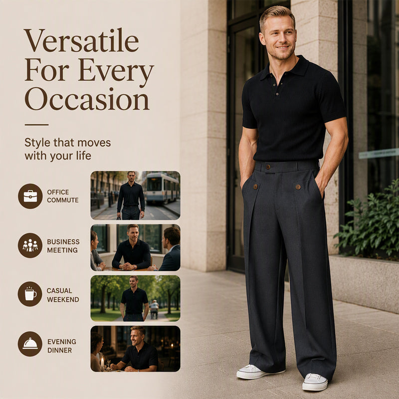 ⏰Last Day Sale 50% Off💃Men's Straight Leg Wrinkle Resistant Pants mysite