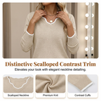 Women’s Casual Long Sleeve Knit Top mysite
