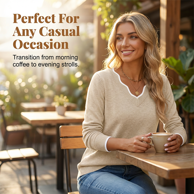 Women’s Casual Long Sleeve Knit Top mysite