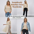 Women’s Casual Long Sleeve Knit Top mysite