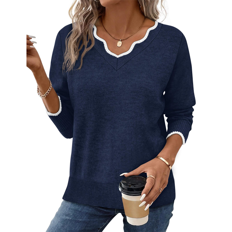 Women’s Casual Long Sleeve Knit Top mysite