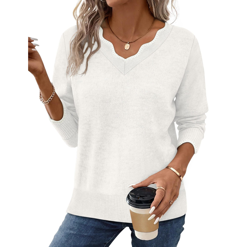 Women’s Casual Long Sleeve Knit Top mysite
