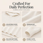Women's Casual Hooded Knit Sweater mysite