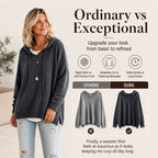 Women's Casual Hooded Knit Sweater mysite