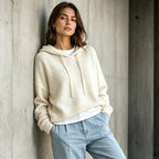Women's Casual Hooded Knit Sweater mysite