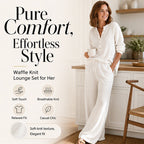 Women's Waffle Knit Lounge Set mysite