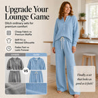 Women's Waffle Knit Lounge Set mysite