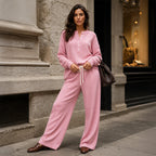 Women's Waffle Knit Lounge Set mysite