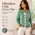 🍂 Women's Striped Knit Cardigan – Cozy Layers & Effortless Autumn Style mysite