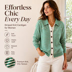 🍂 Women's Striped Knit Cardigan – Cozy Layers & Effortless Autumn Style mysite