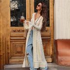 Women's Crochet Hollow Out Long Cardigan mysite