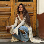 Women's Crochet Hollow Out Long Cardigan mysite