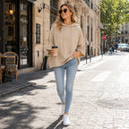 Women's Loose Fit Wide Sleeve Hoodie Casual Sweatshirt mysite