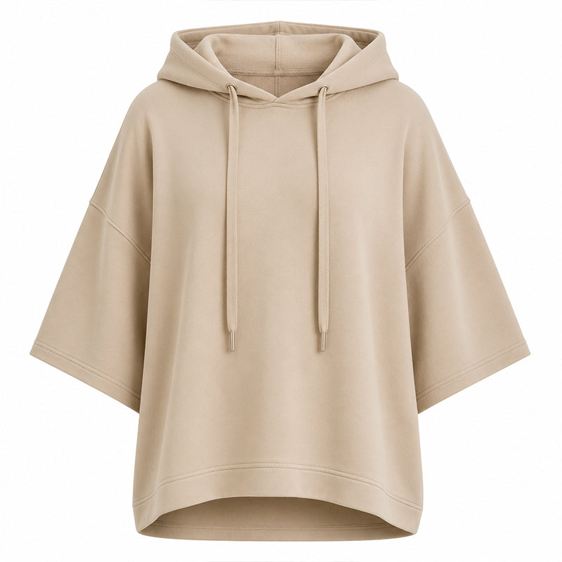 Women's Loose Fit Wide Sleeve Hoodie Casual Sweatshirt mysite