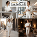 Elegant Long Sleeve Top & Pants Suit Set mysite