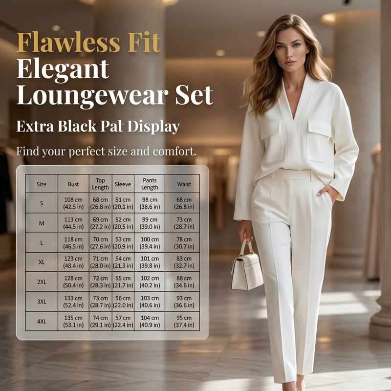 Elegant Long Sleeve Top & Pants Suit Set mysite