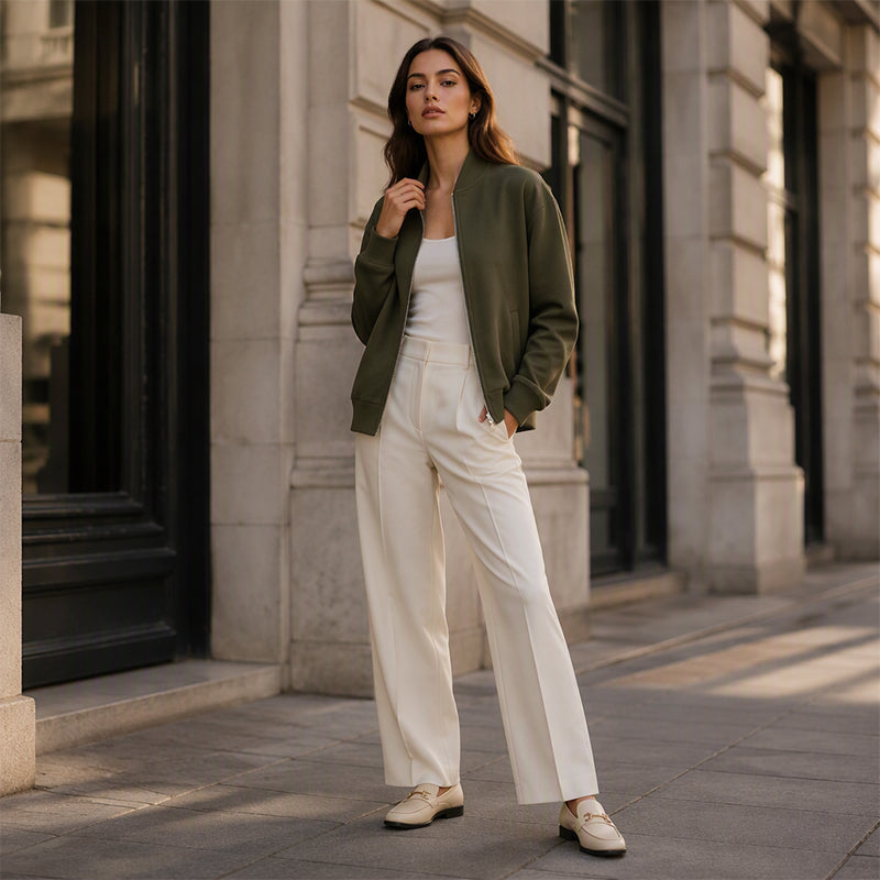 Women's Casual Zip Up Jacket mysite
