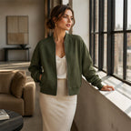 Women's Casual Zip Up Jacket mysite