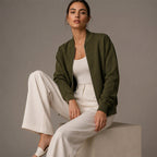 Women's Casual Zip Up Jacket mysite