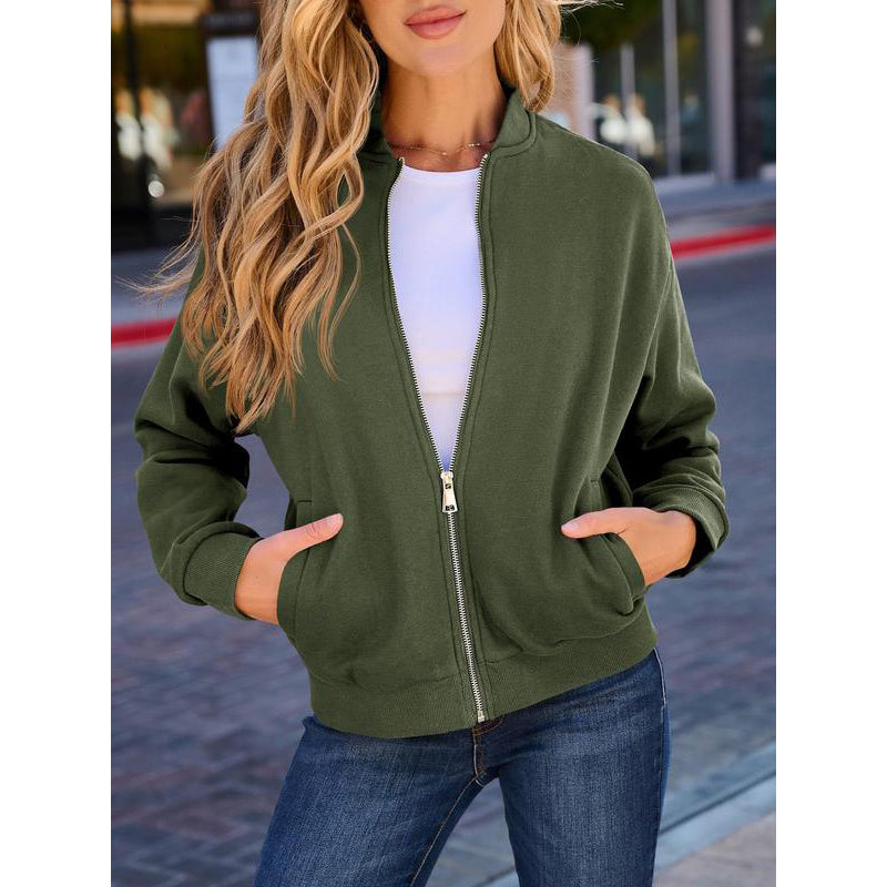 Women's Casual Zip Up Jacket mysite