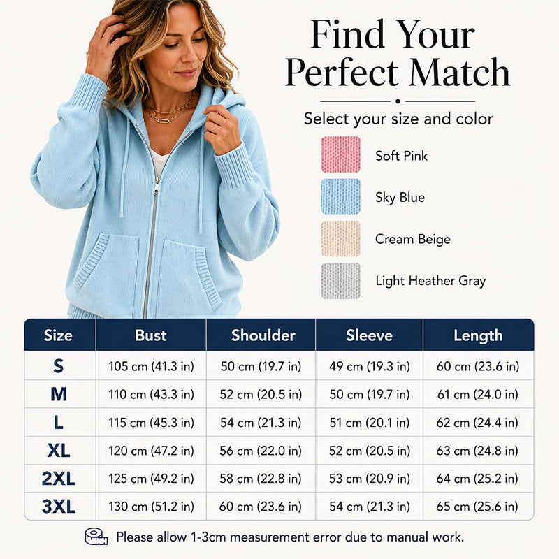 Women's Loose Hooded Knit Cardigan mysite