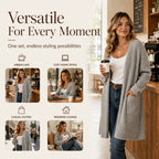 Women's Ribbed Knit Cardigan mysite