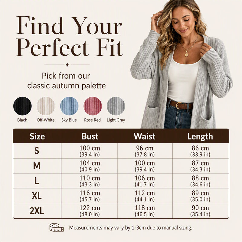Women's Ribbed Knit Cardigan mysite