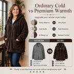 Women's Loose Sherpa Hoodie Sweatshirt mysite