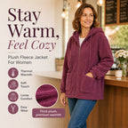 Women's Loose Sherpa Hoodie Sweatshirt mysite
