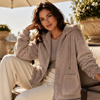 Women's Loose Sherpa Hoodie Sweatshirt mysite