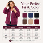 Women's Loose Sherpa Hoodie Sweatshirt mysite