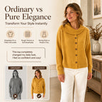 Women's Irregular Collar Knit Cardigan mysite