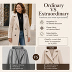 Women's Double Breasted Woolen Coat mysite