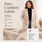 Women's Double Breasted Woolen Coat mysite