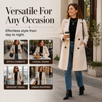 Women's Double Breasted Woolen Coat mysite