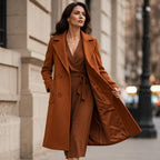 Women's Double Breasted Woolen Coat mysite