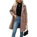 Women's Double Breasted Woolen Coat mysite